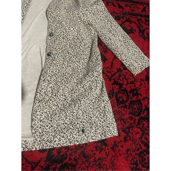 Anthropologie Cartonnier Rowan Leopard Jacket Size S Trench Coat Shimmer Sparkle - Picture 11 of 16